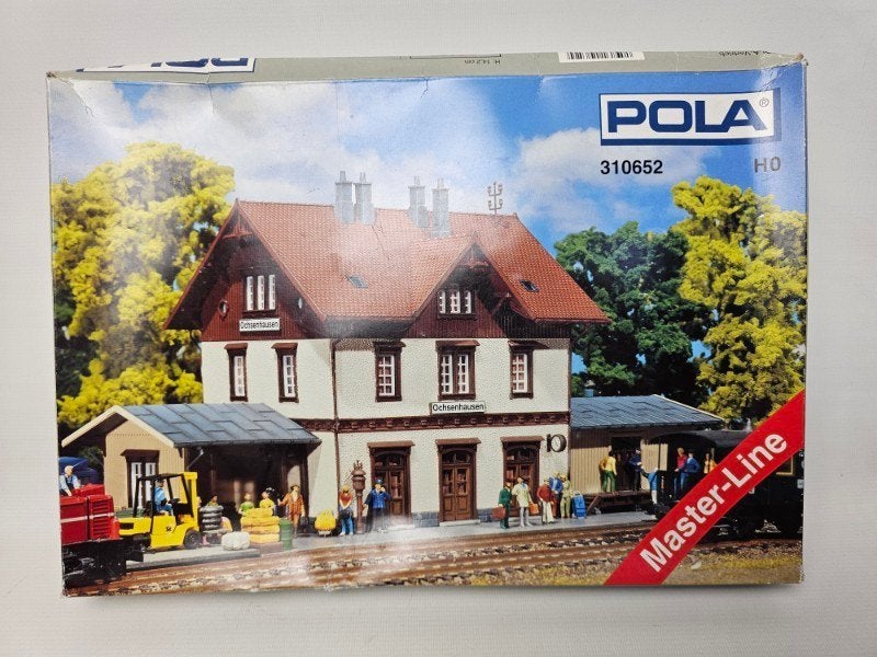 # POLA Bausatz H0 310652 Bahnhof Ochsenhausen, Overige merken, Gebruikt, Gelijkstroom of Wisselstroom, Brug, Tunnel of Gebouw