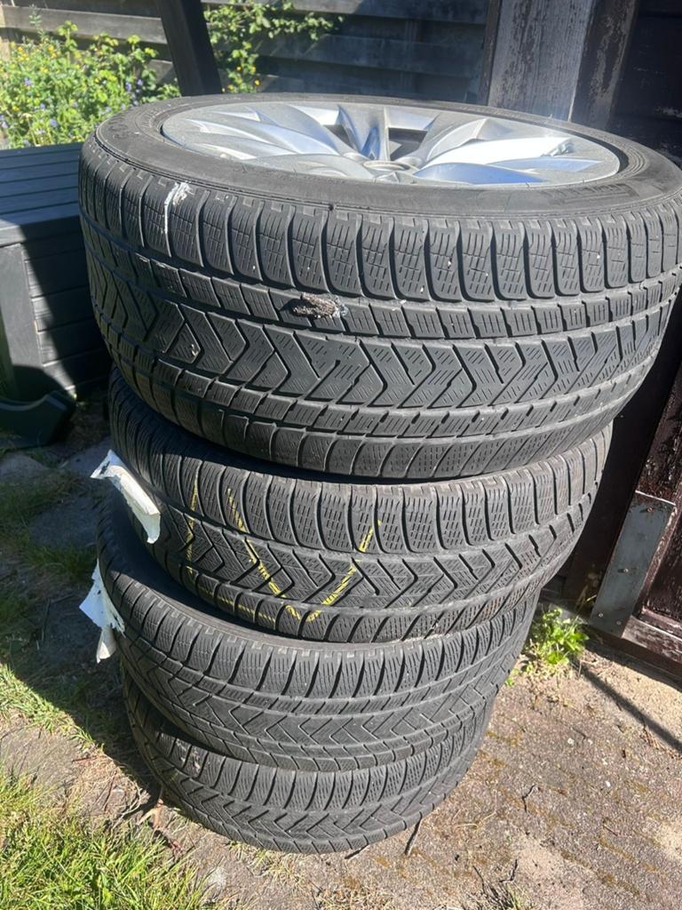 Set van 4 originele Tesla velgen van 20 inch met banden, Ophalen, Gebruikt