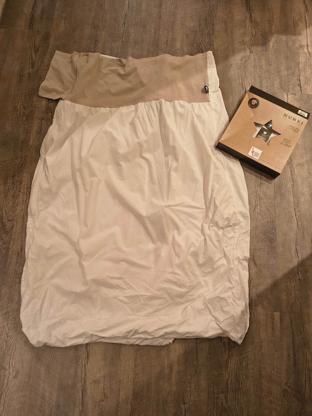 Nunki Doorgroei Lakentje Sand 70x140 cm - Zeer Goede Staat, 70 tot 85 cm, Zo goed als nieuw, Matras, 140 tot 160 cm
