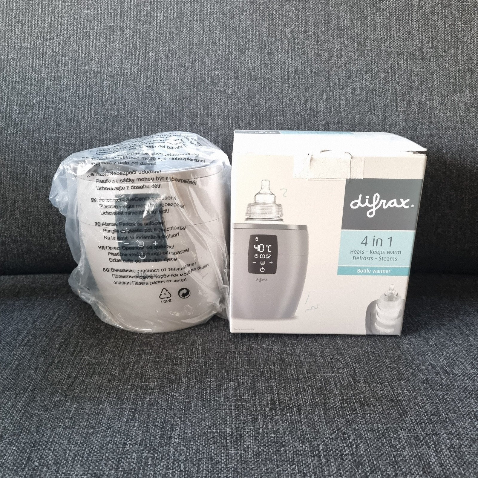 Nieuwe Difrax 4 in 1 Flessenwarmer warmer, Kinderen en Baby's, Ophalen of Verzenden, Nieuw, Flessen- of potjesverwarmer