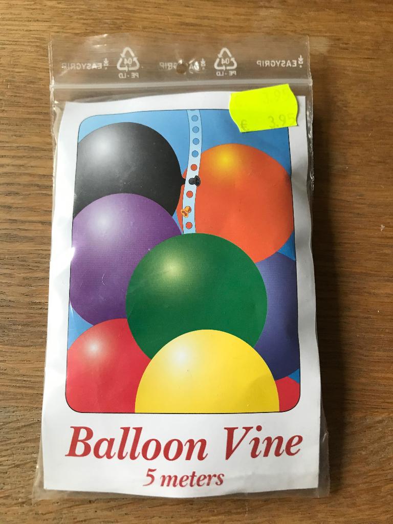 Ballonnen lint (nieuw), Hobby en Vrije tijd, Ophalen of Verzenden, Nieuw, Versiering, Verjaardag
