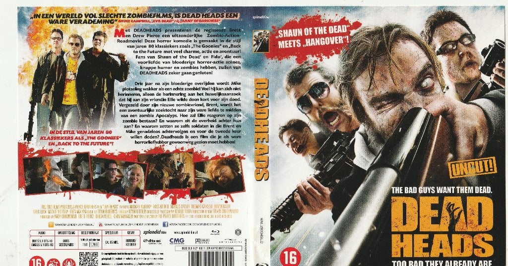 Dead heads blu ray ( ned.ondert. ), Ophalen of Verzenden, Zo goed als nieuw, Actie