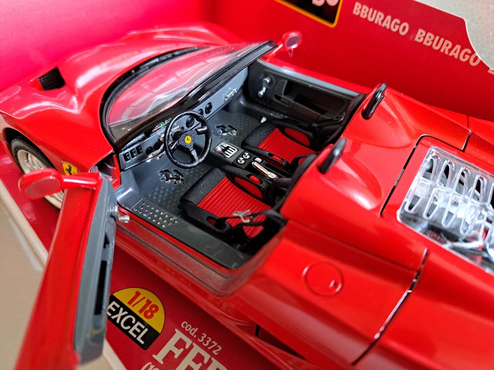 Ferrari F50 1995, Bburago Gold Collection 1:18, Ophalen of Verzenden, Nieuw, Bburago