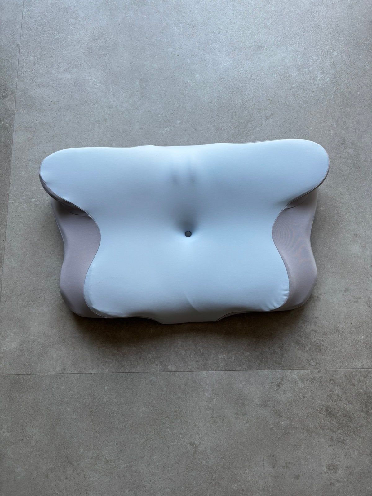 Ergonomisch kussen van traagschuim, Eenpersoons, Blauw, Ophalen of Verzenden, Zo goed als nieuw