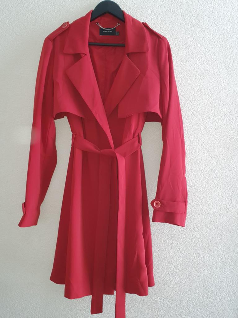 Karen Millen roestrood Trenchcoat - Maat 42/44 (L), Kleding | Dames, Jassen | Winter, Karen Millen, Maat 42/44 (L), Ophalen of Verzenden
