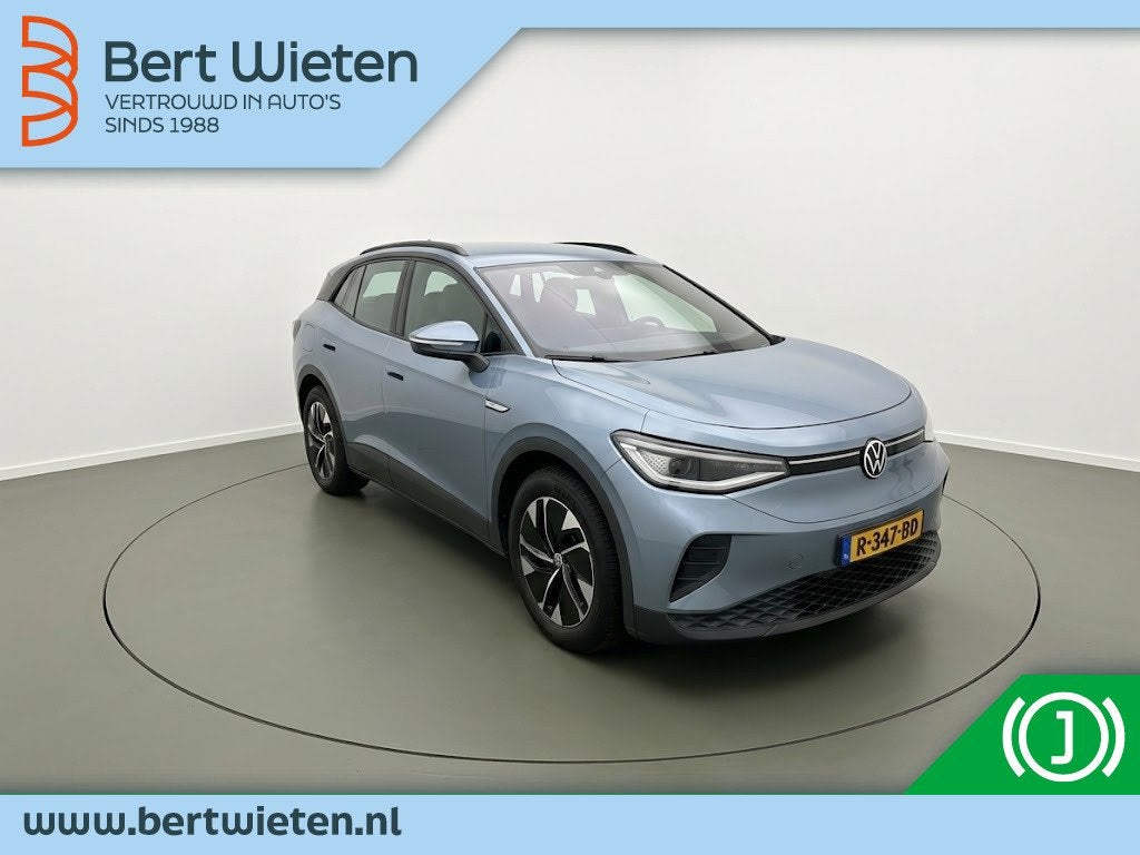 Volkswagen ID.4 Pro 77 kWh | Geen import | Adap cruise | Par, Auto's, Automaat, Dealer onderhouden, Gebruikt, Zwart
