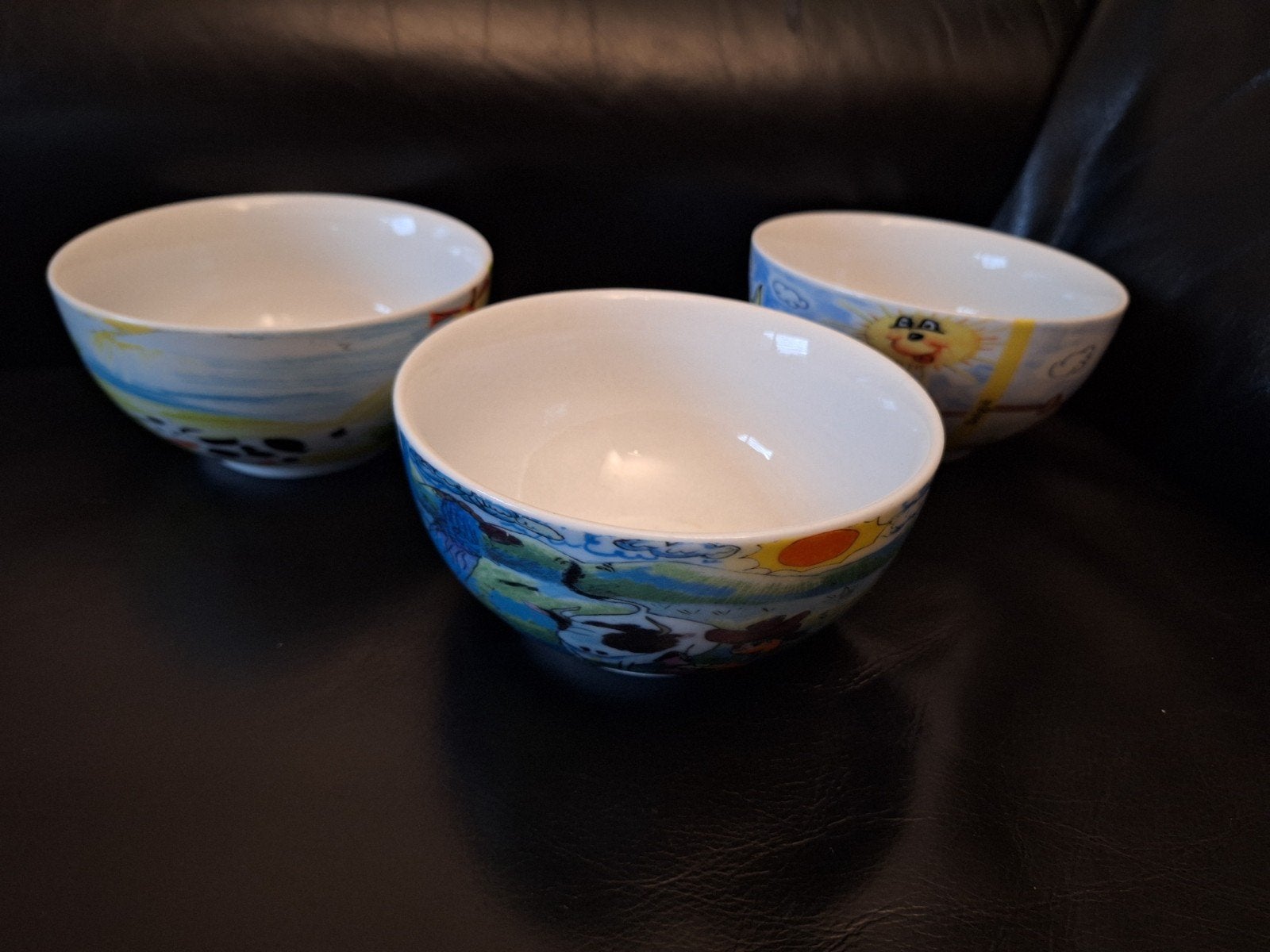 3 Schoonhoven keramiek Holland Friesland Foods schaaltjes, Keramiek, Ophalen of Verzenden, Zo goed als nieuw, Kom(men)