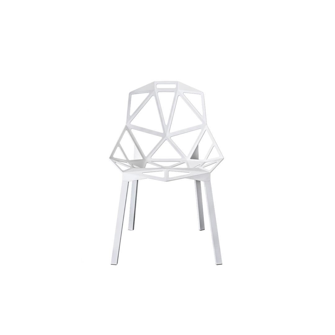 6 stuks Magis Chair One - Ontwerp Konstantin Grcic, Ophalen, Gebruikt, Modern design, Industrieel, Wit