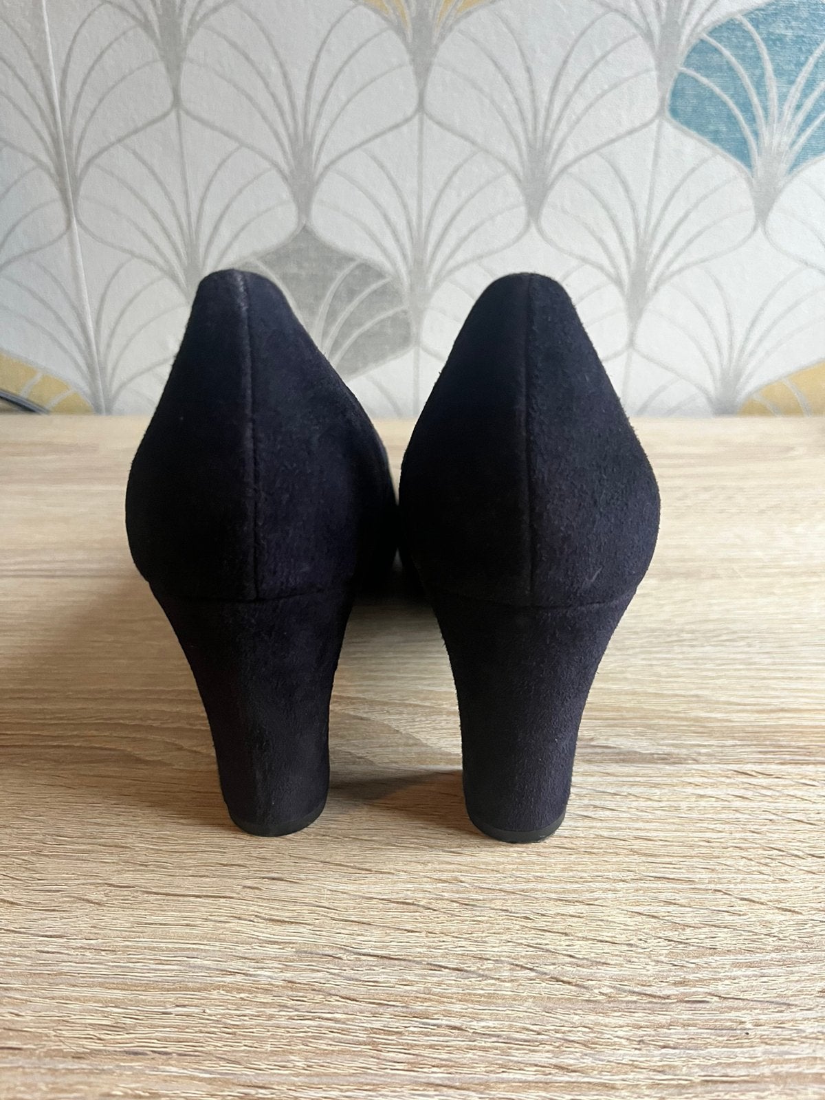 Leuke hakken, Schoenen met lage hakken, Blauw, Ophalen of Verzenden, Zo goed als nieuw
