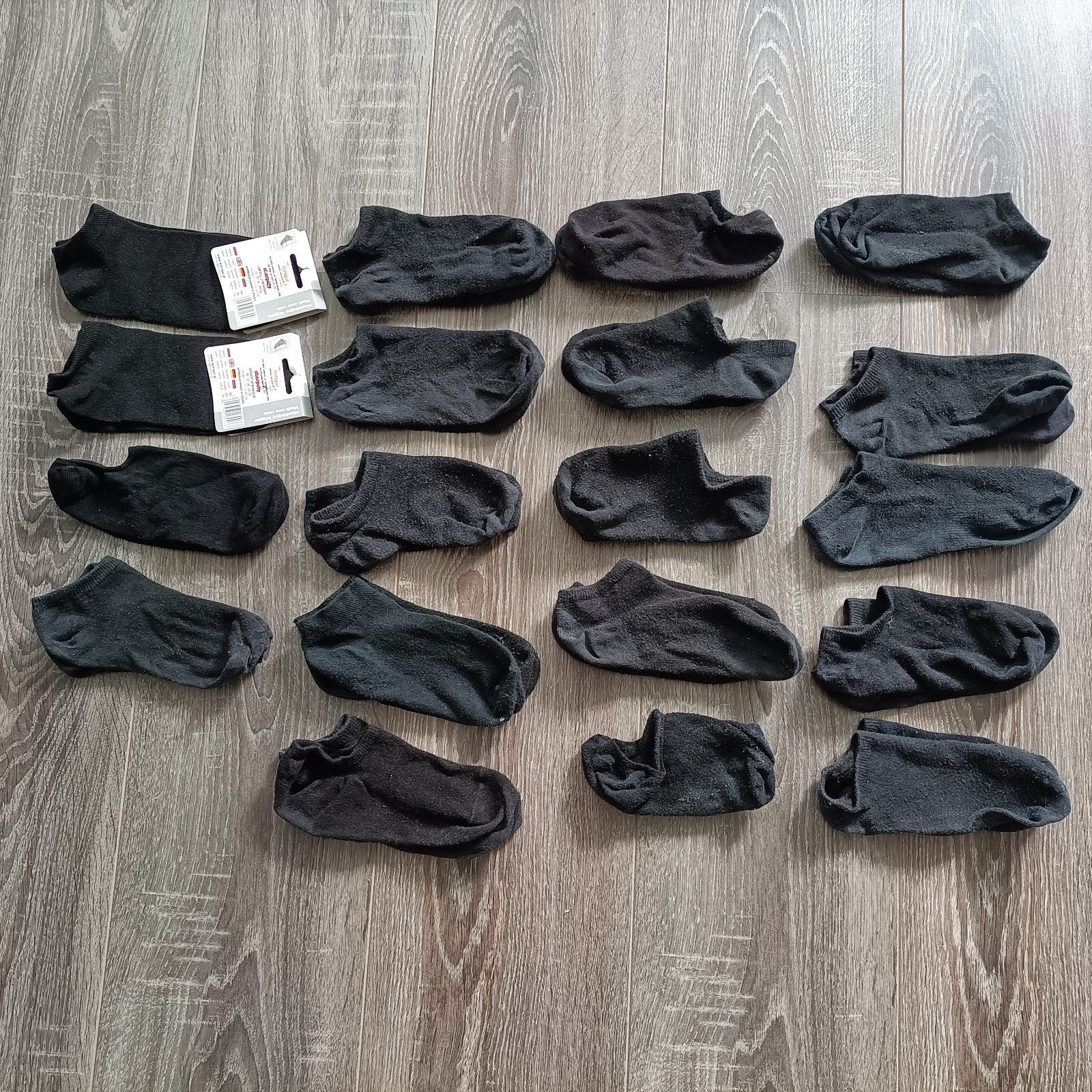 24 x Zwarte Sokken - Sommige Nieuw, Diverse Maten, Kleding | Dames, Zwart, Overige maten, Zo goed als nieuw, Ophalen