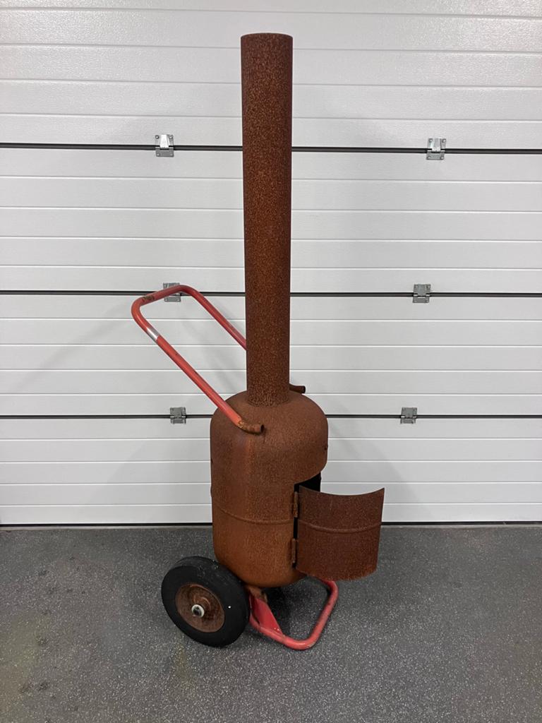 Vuurton met Wielen ( oude brandblusser), Tuin en Terras, Ophalen, Gebruikt, Vuurton