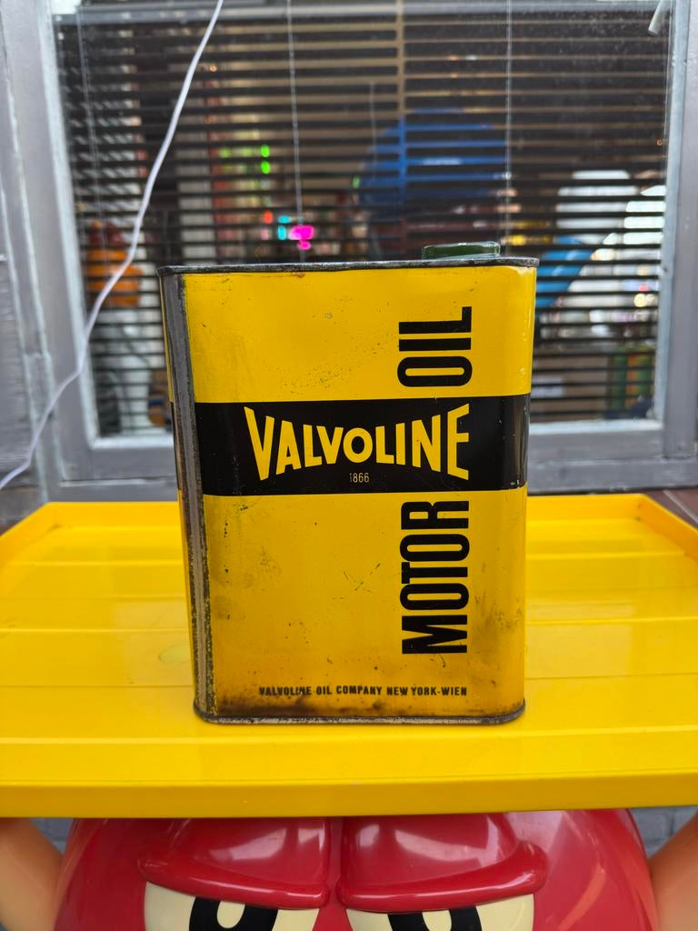 Vintage Valvoline Motor Olie Blik - Decoratief Item, Ophalen