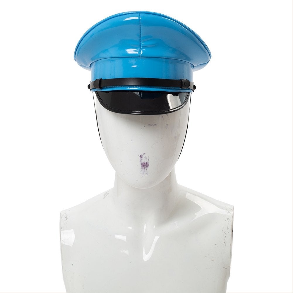 Blauwe nachtclub pet / heren dames gay militaire glimmende, Verzenden, Nieuw, Pet