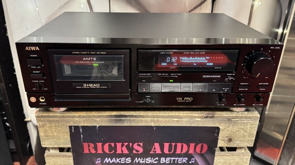 AIWA AD-F810K • High-End 3-Kops Cassettedeck – GEREVISEERD, Audio, Tv en Foto, Cassettedecks, Overige merken, Tape counter, Enkel