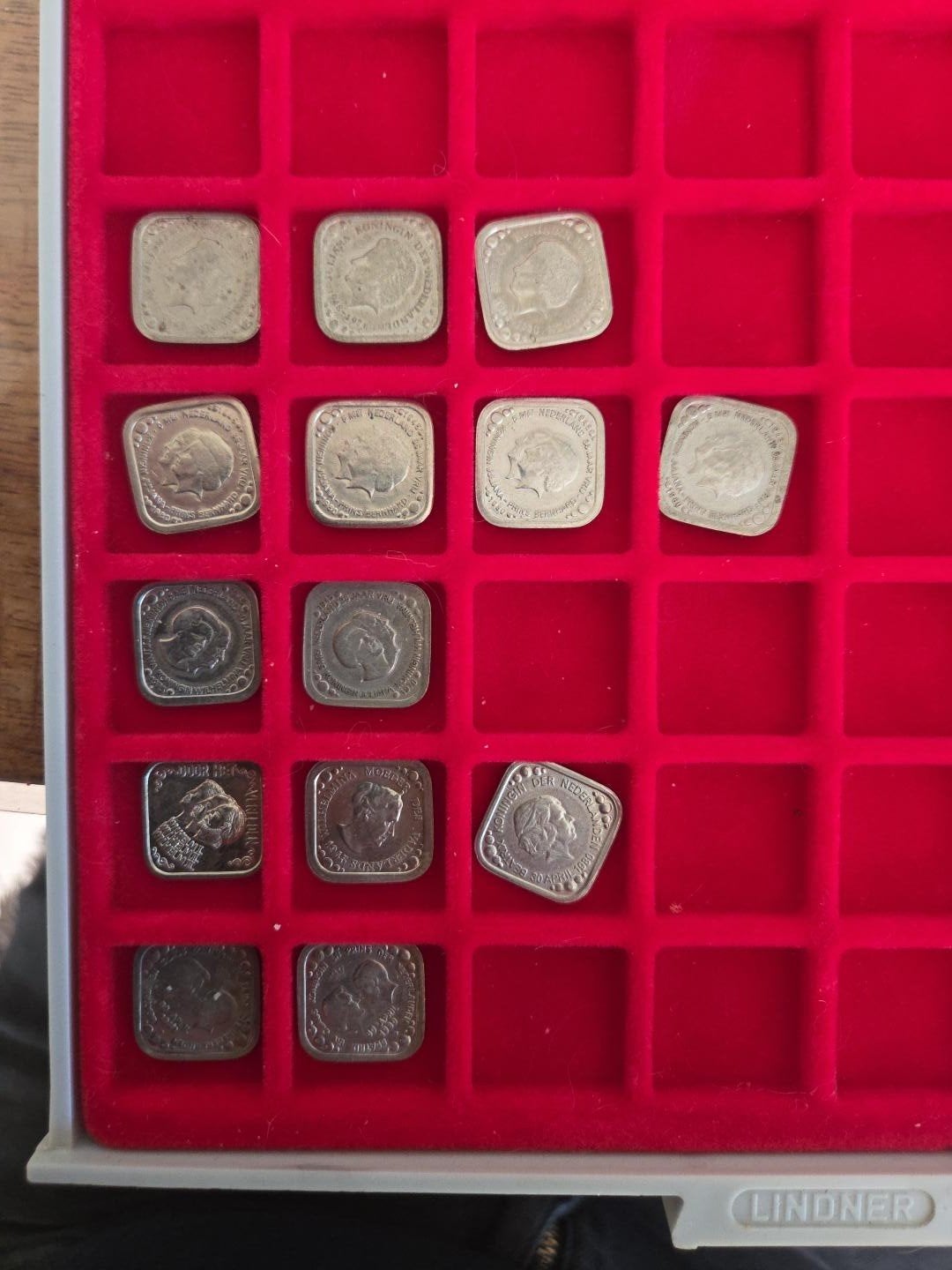 14 vierkanten herdenking stuivers, Postzegels en Munten, Munten | Nederland, Ophalen of Verzenden, Koningin Beatrix, 5 cent, Losse munt