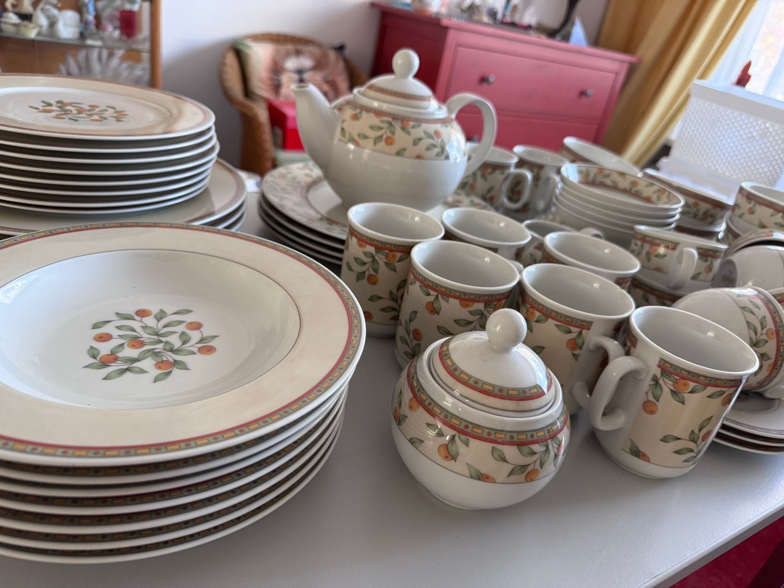 Koffietijd servies, Ophalen