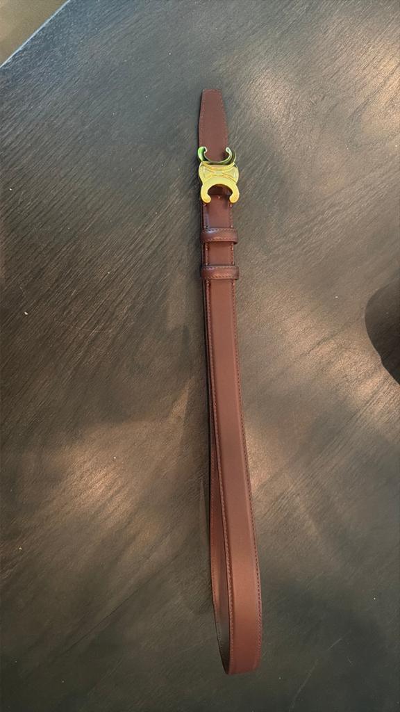 Celine riem maat 80 burgundy, Ophalen of Verzenden, Zo goed als nieuw, Zwart, 80 tot 90 cm