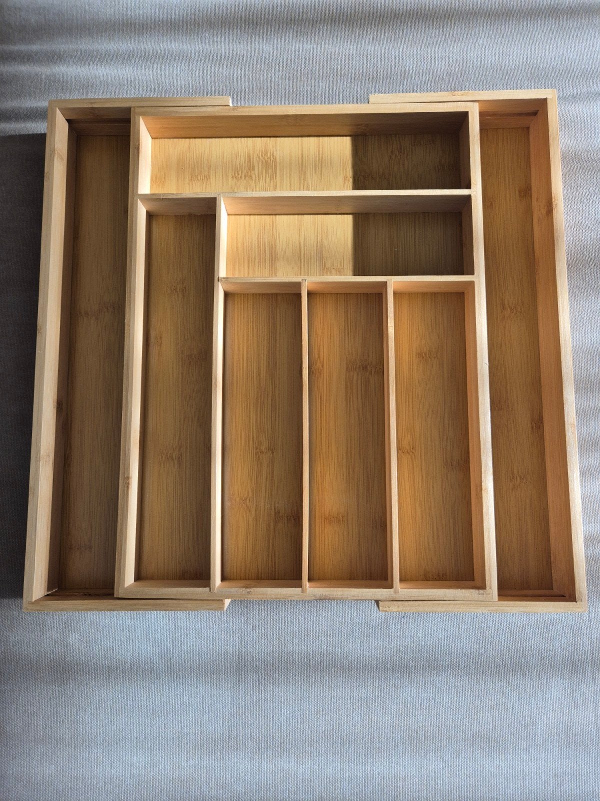 verstelbare bestekbak hout, Ophalen of Verzenden, Zo goed als nieuw, Hout