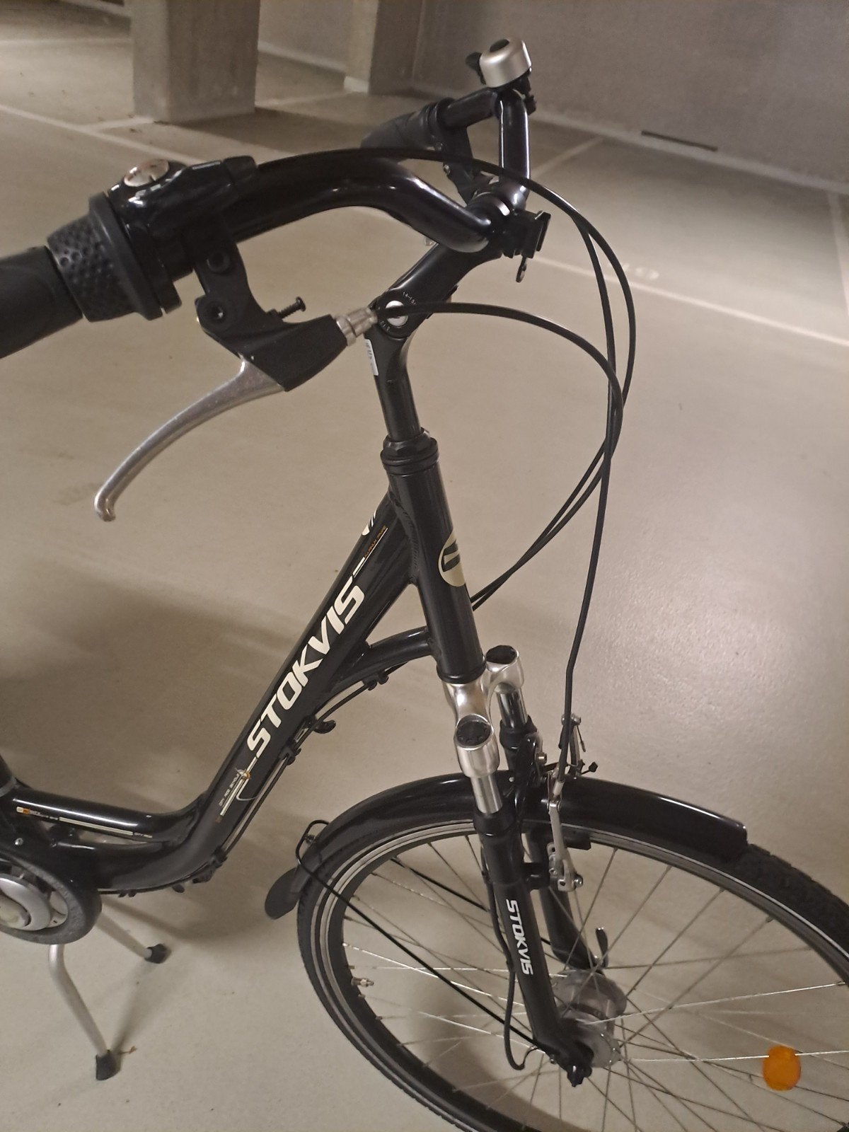 Stokvis damesfiets met lage instap en fietstassen, Velgrem, (Extra) lage instap, Ophalen, Overige merken