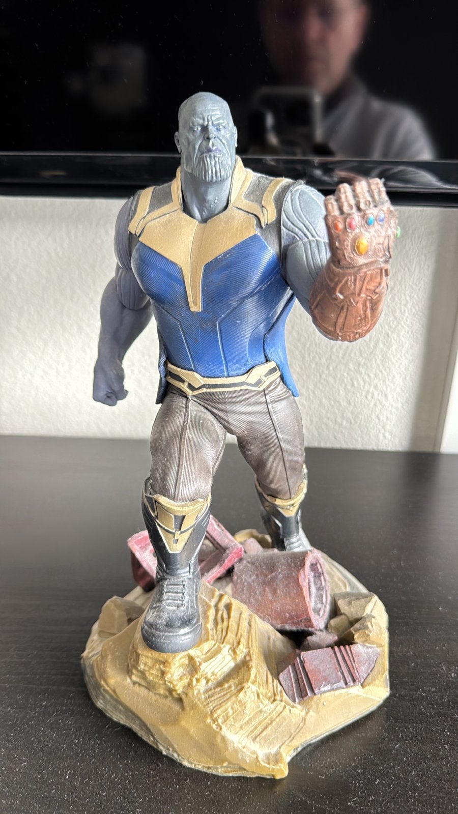 Marvel Thanos beeldje met Infinity Gauntlet, Ophalen of Verzenden, Zo goed als nieuw