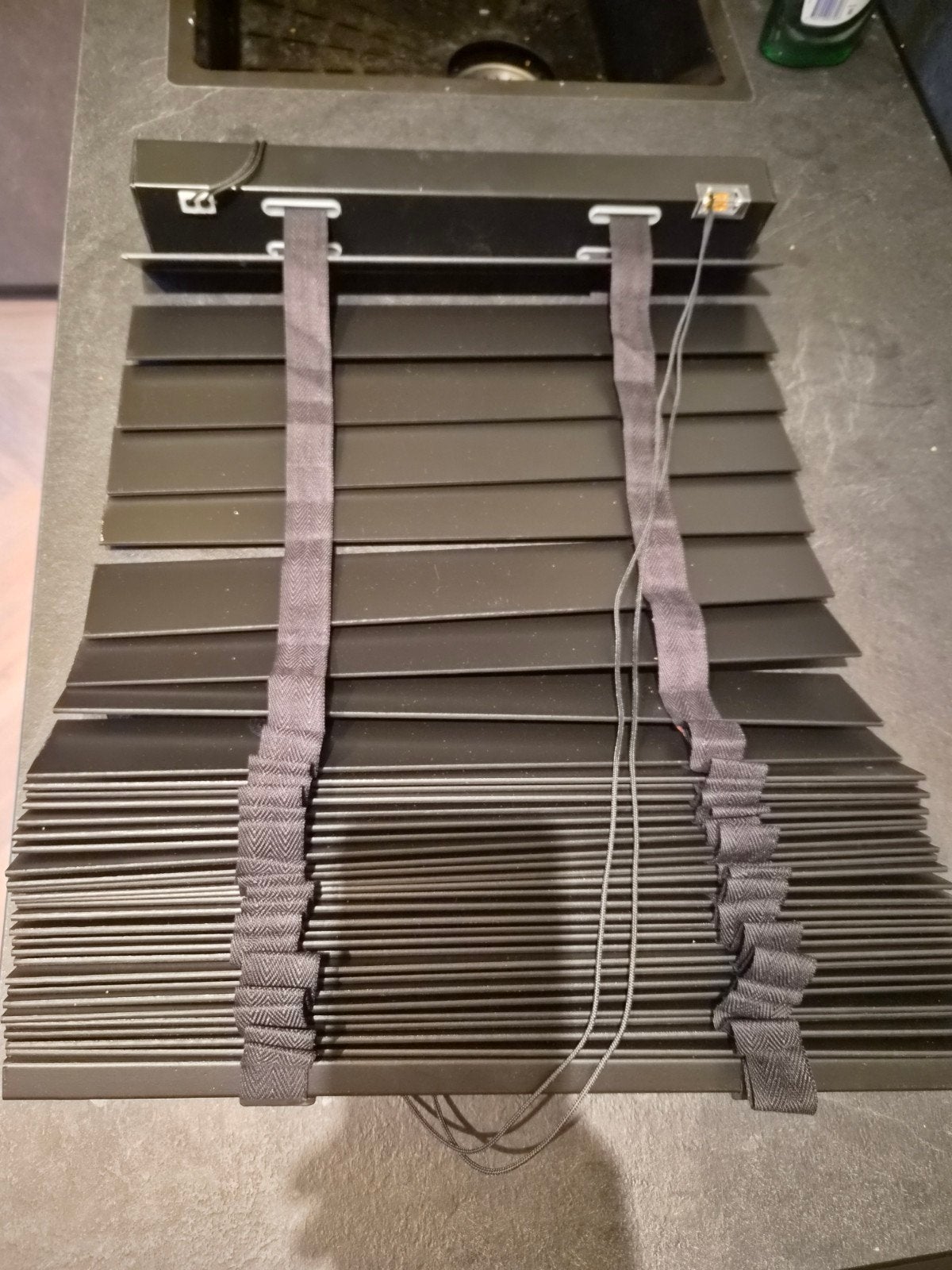 Gamma Maatwerk Houten Jaloezie Mat Zwart 40x160cm, Overige kleuren, Minder dan 100 cm, Nieuw, Ophalen of Verzenden