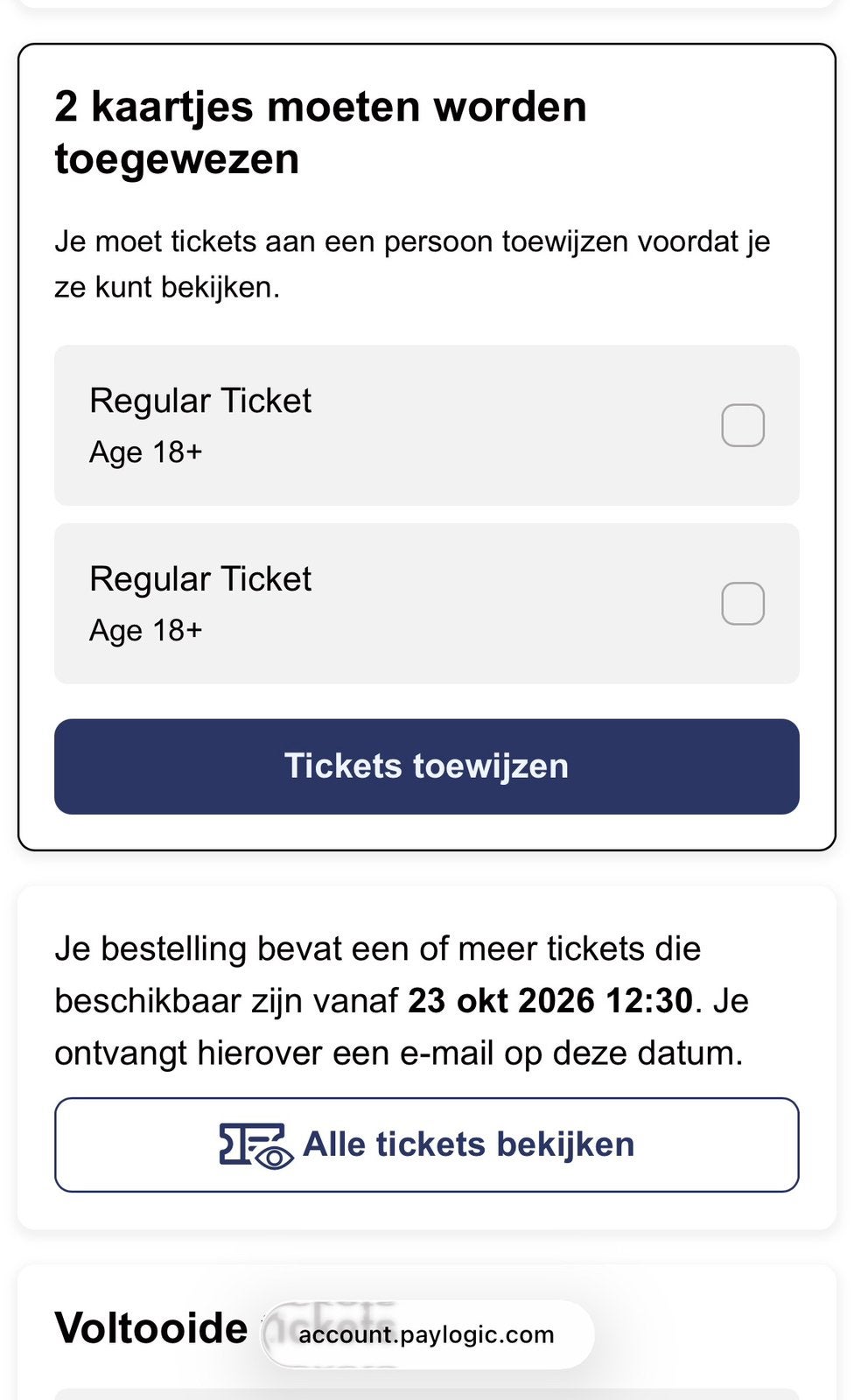 Vroeger was alles beter indoor 2026 VWAB27, Twee personen, Oktober