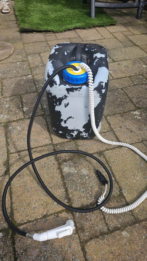 Draagbare campingdouche met jerrycan, Ophalen of Verzenden