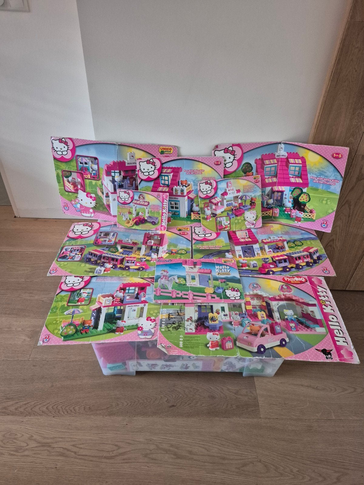Mega set Hello Kitty duplo met opbergbox, Ophalen, Gebruikt, Overige merken