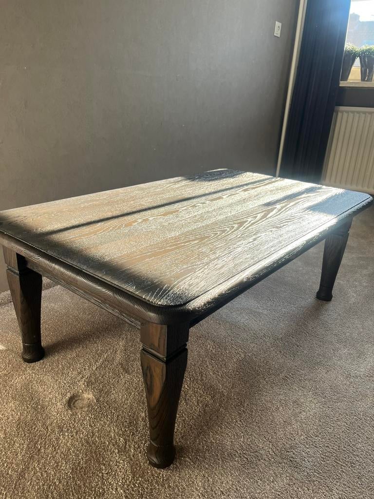 Prachtige gezandstraalde salontafel, Ophalen, 100 tot 150 cm, 50 tot 100 cm, Zo goed als nieuw