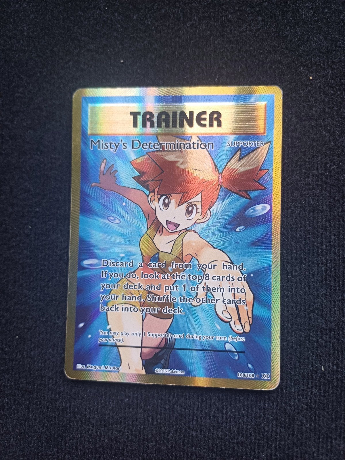Pokémon Misty' Determination - 108/108, Ophalen of Verzenden, Gebruikt, Losse kaart