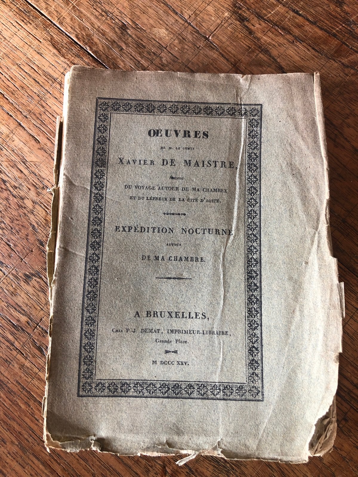 Oeuvres Xavier de Maistre - Expédition Nocturne (1825), Ophalen of Verzenden