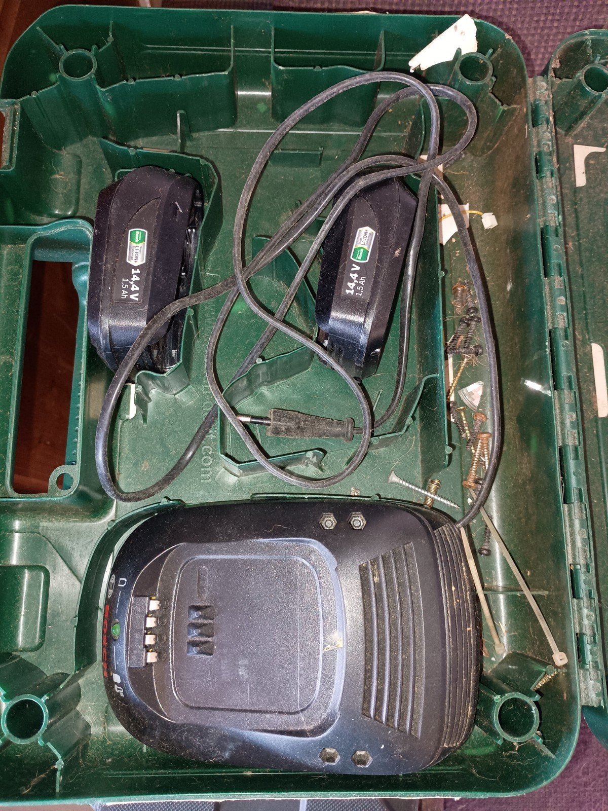 Bosch PSR 1440 LI oplader, koffer en 2 accu's, Ophalen, Gebruikt, Overige typen, Bosch
