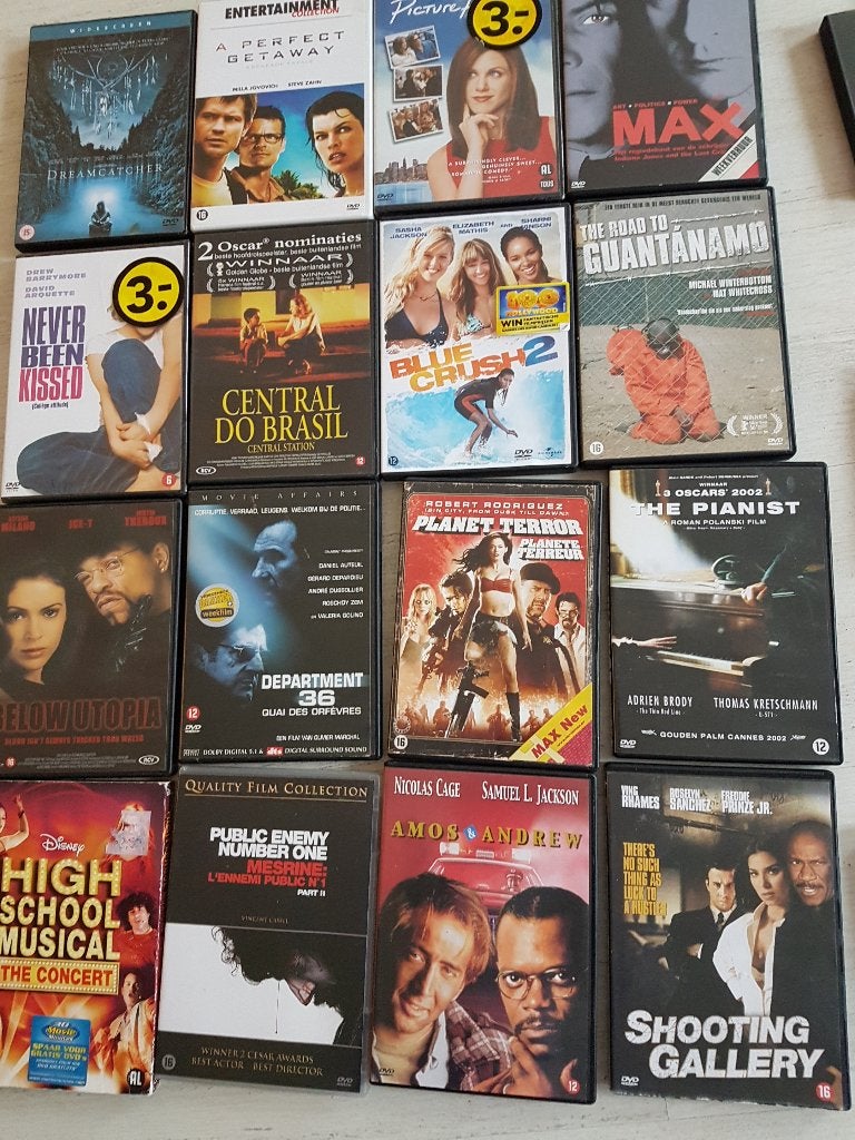 dvd 0.50 per stuk, Alle leeftijden, Ophalen of Verzenden, Zo goed als nieuw