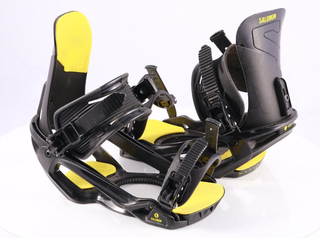 L snowboard bindingen SALOMON UNITE, black/yellow, Verzenden, Gebruikt, Bindingen