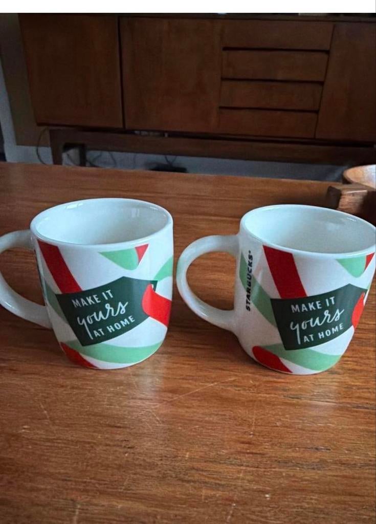 Starbucks Espresso Kopjes Kerst 2021 - 2 Stuks, Ophalen of Verzenden, Zo goed als nieuw