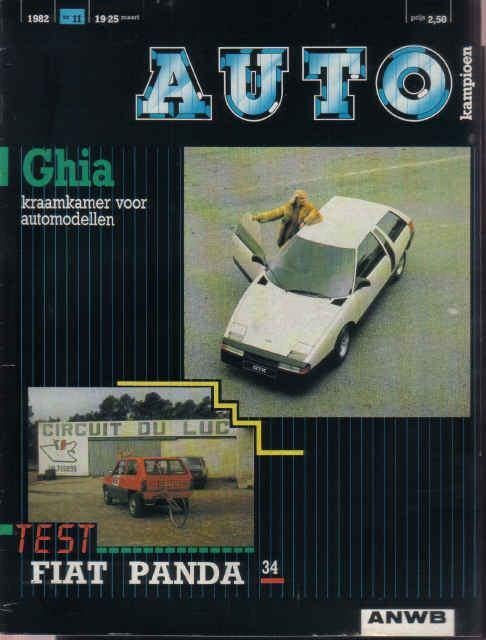 Autokampioen 11 1982 : Fiat Panda 34 - Ford Probe III - Ghia, Ophalen of Verzenden, Gelezen, Algemeen