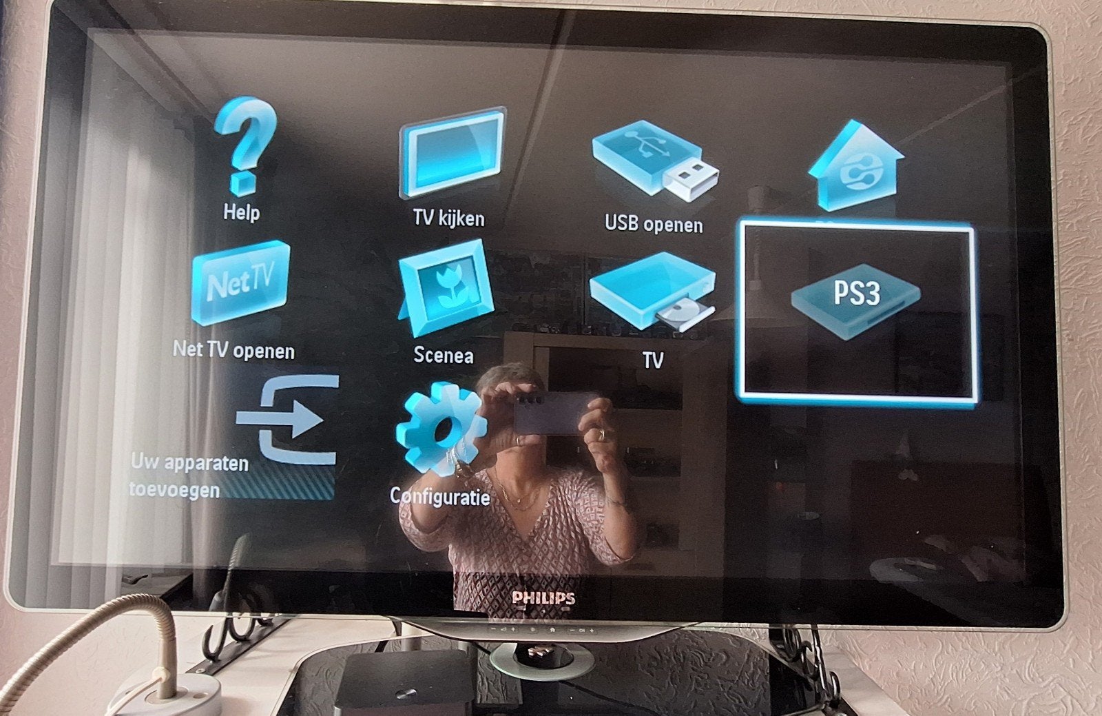 Philips LCD TV - 80 tot 100 cm - Goede staat, Philips, Gebruikt, 50 Hz, Smart TV
