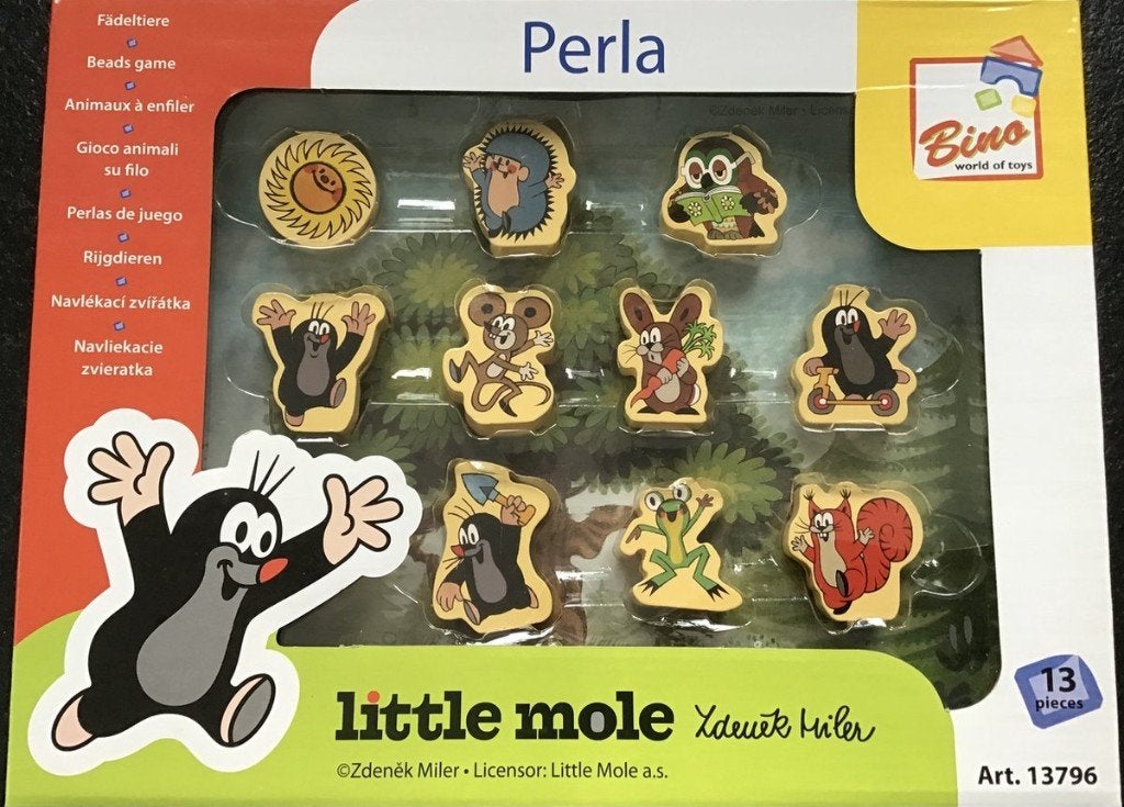 Bino Kleine Mol rijgkralen, Kinderen en Baby's, Speelgoed | Houten speelgoed, Ophalen, Nieuw, Overige typen