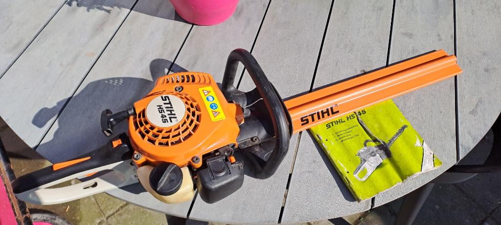Stihl motor/heggeschaar (bezine), Tuin en Terras, Hand-tuingereedschap, Ophalen, Gebruikt, Overige soorten, Stihl