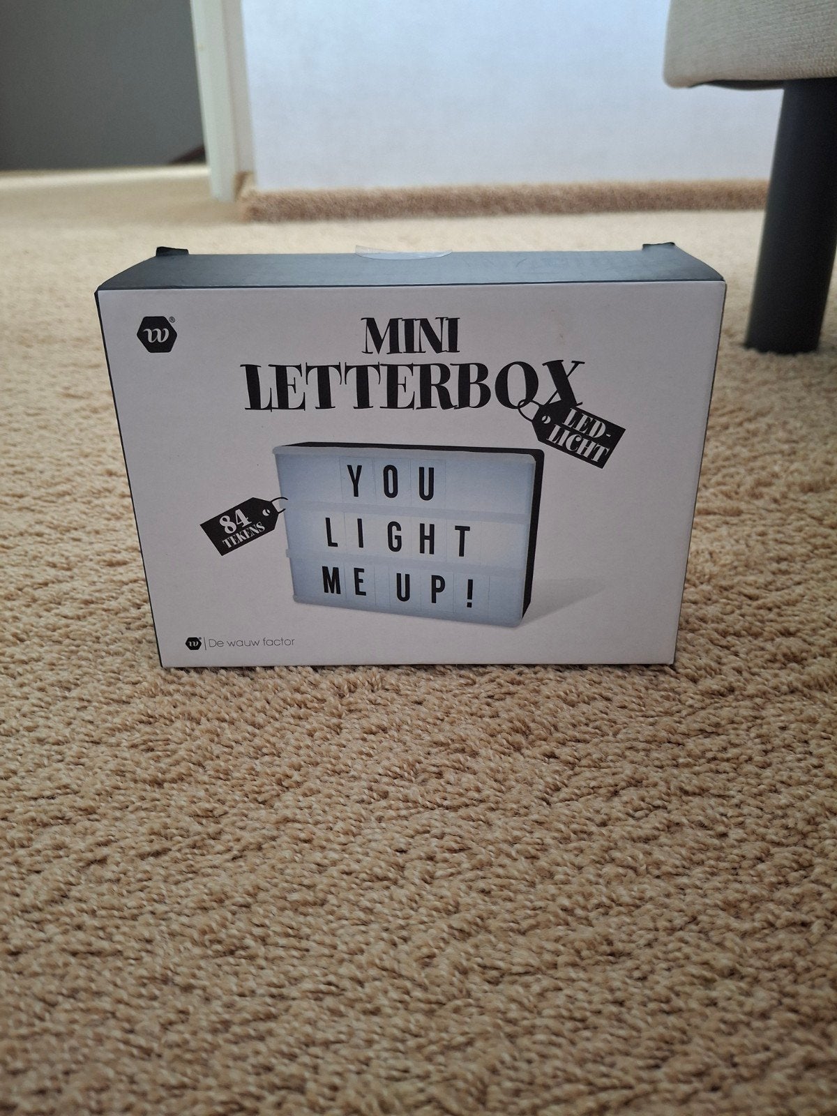 Mini Letterbox LED Lichtbox met 84 tekens, Ophalen, Nieuw, Kunststof, Modern