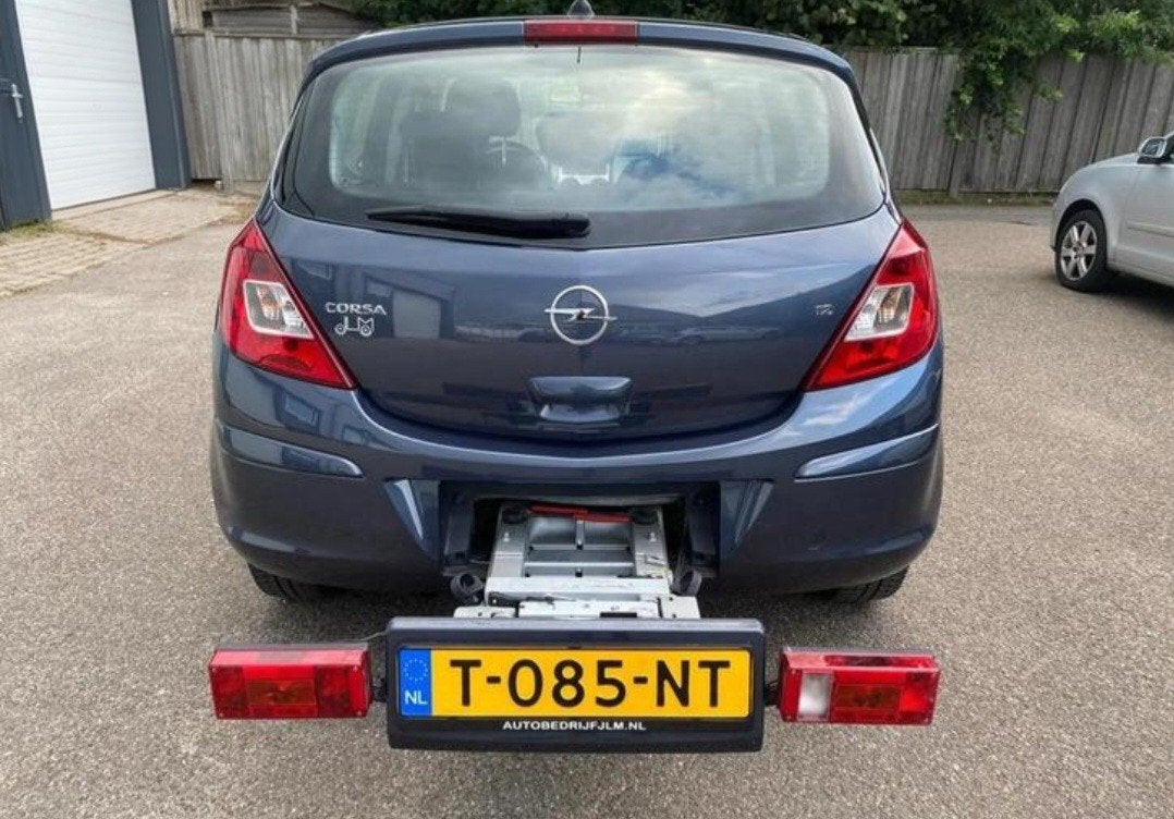 OPEL CORSA D 1.2 16V 5DRS MET INGEBOUWDE FIETSENDRAGER, Auto's, Opel, Voorwielaandrijving, 4 cilinders, Blauw, 1229 cc
