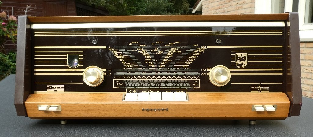 Philips buizenradio B4X23A/74 uit 1963, Ophalen, Zo goed als nieuw, Radio