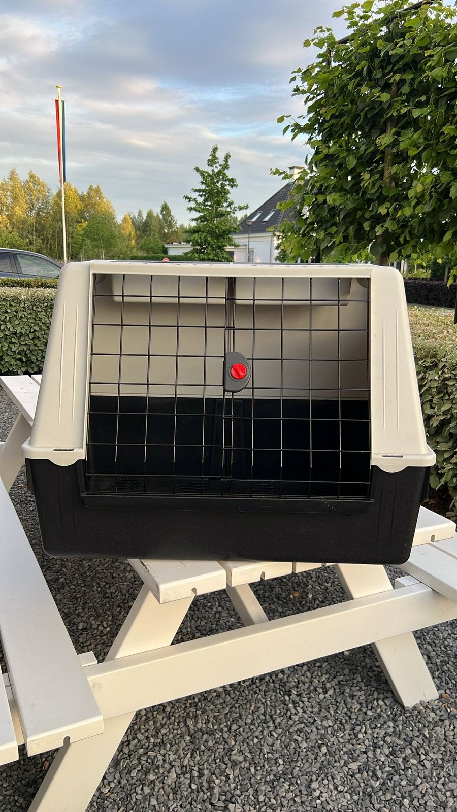 Ferplast Vervoersbox Atlas Car Grijs - Hondenautobench, Ophalen, Gebruikt, Minder dan 65 cm, Hondenhok