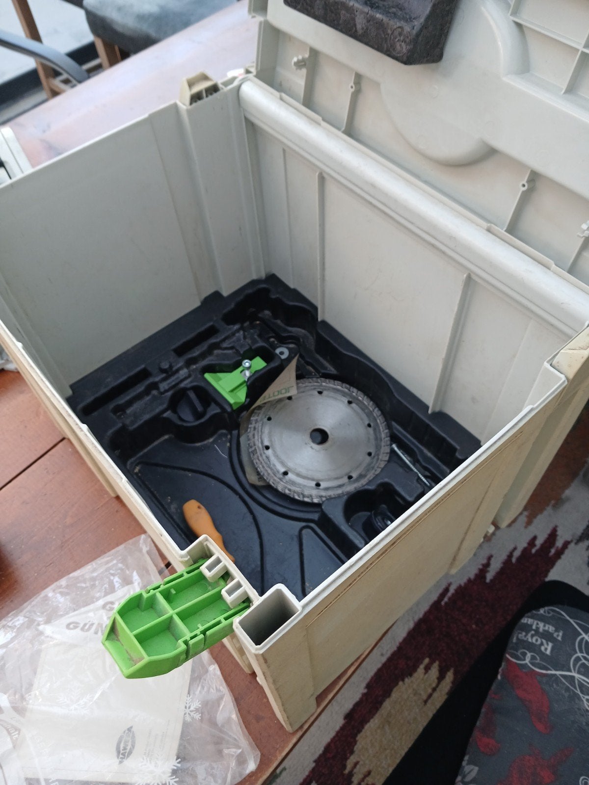 Festool invalzaag TS 55 REBQ-Plus met geleiderails, Gebruikt, Invalzaag, Ophalen of Verzenden, 30 tot 70 mm