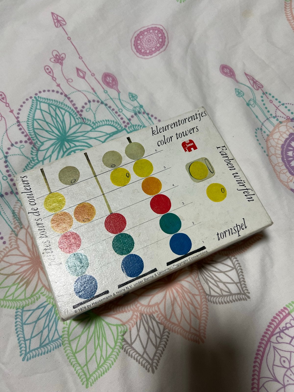 Vintage Jumbo Kleurentorentjes (1970s) - Educatief Spel, Ophalen of Verzenden, Gebruikt, Bouwen