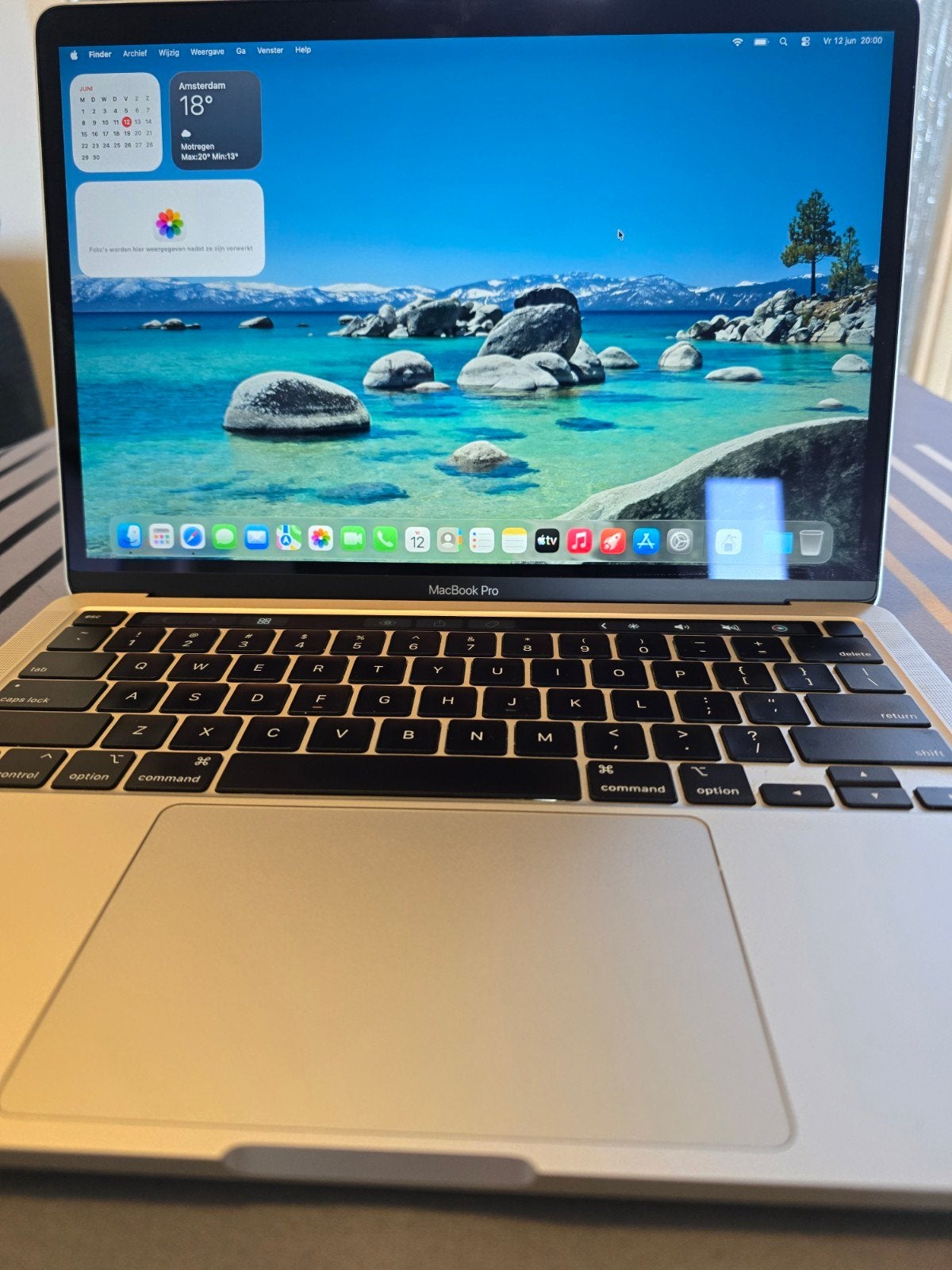 Macbook pro M1 13inch  8core 8GB 256GB, Gebruikt, 256 GB, 2 tot 3 Ghz, Qwerty
