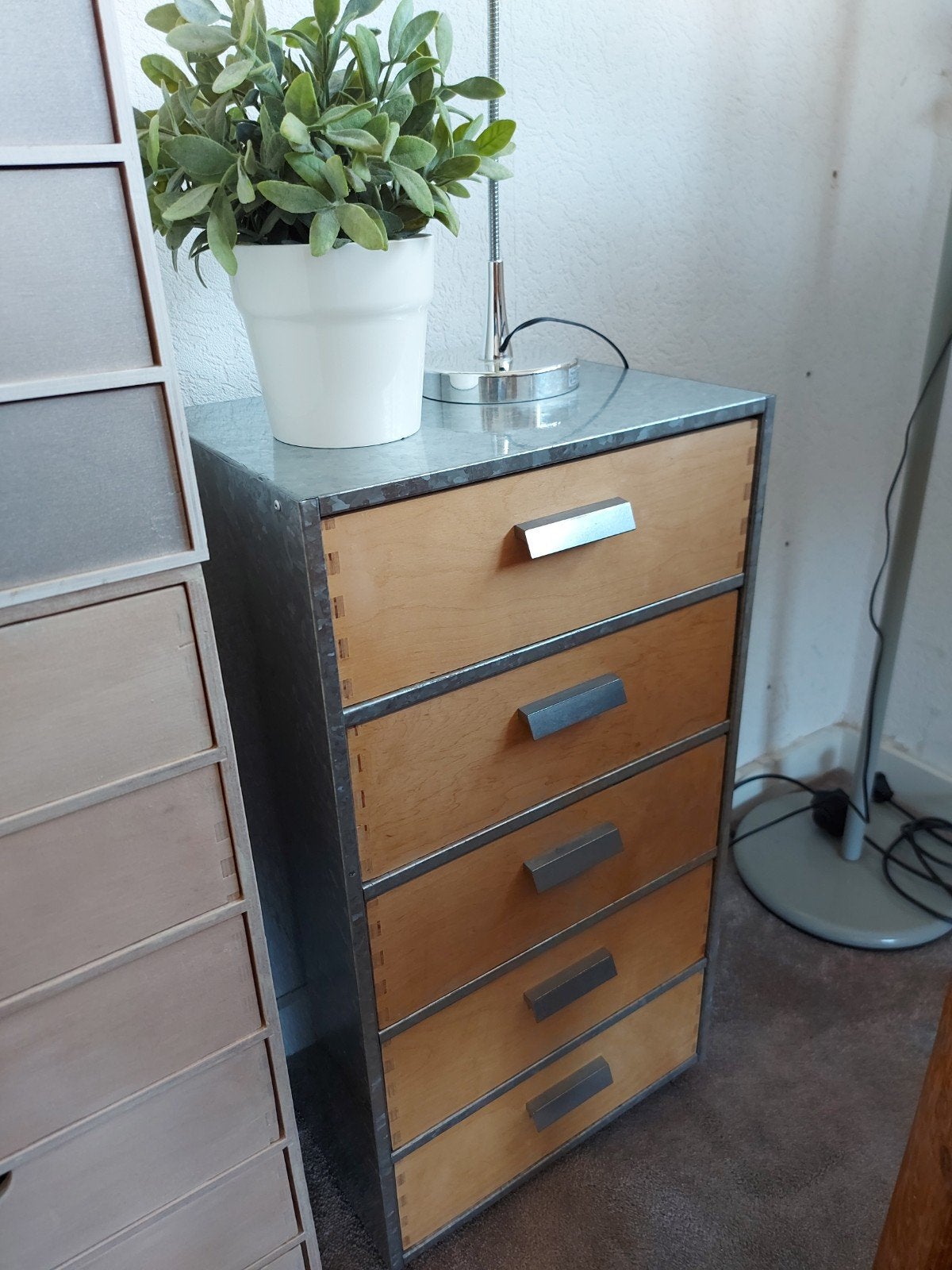 Vintage ladenkastje jaren 90 Ikea A4 Moppe, Ophalen, 50 tot 100 cm, 3 of 4 laden, Minder dan 100 cm