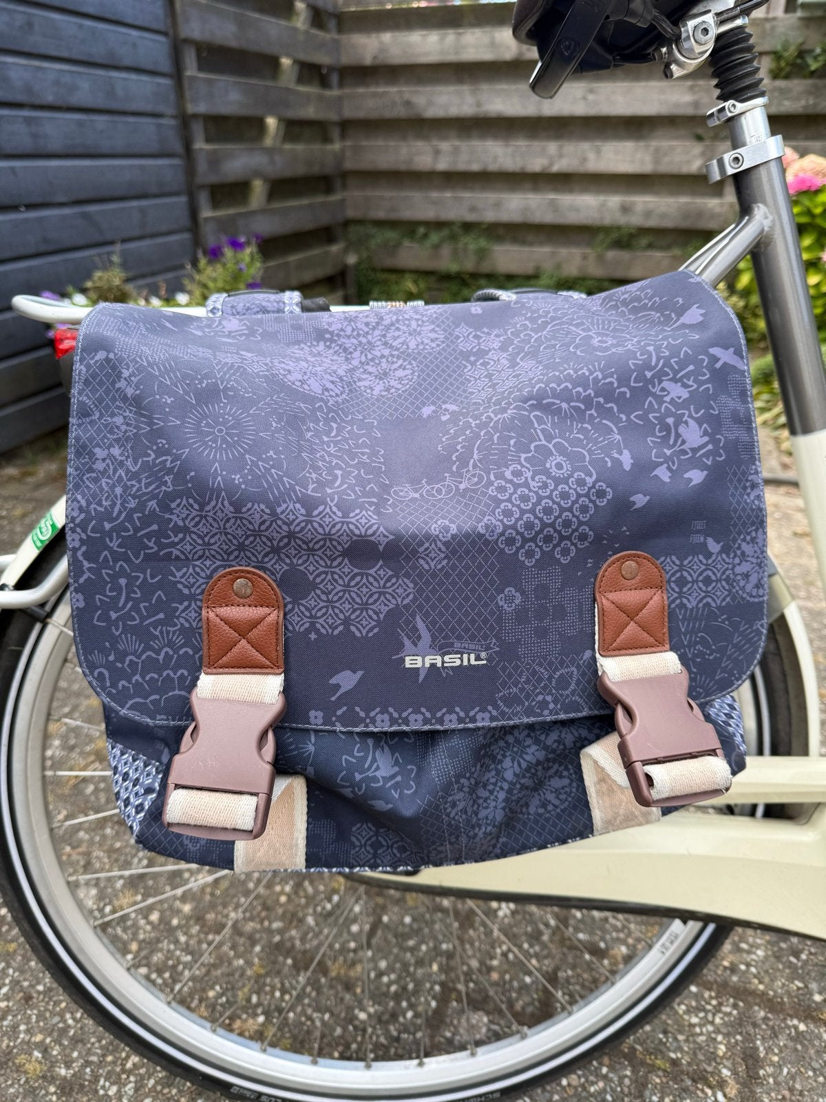 Basil Bohème Dubbele Fietstas - Indigo Blauw - 35L, Ophalen, Nieuw