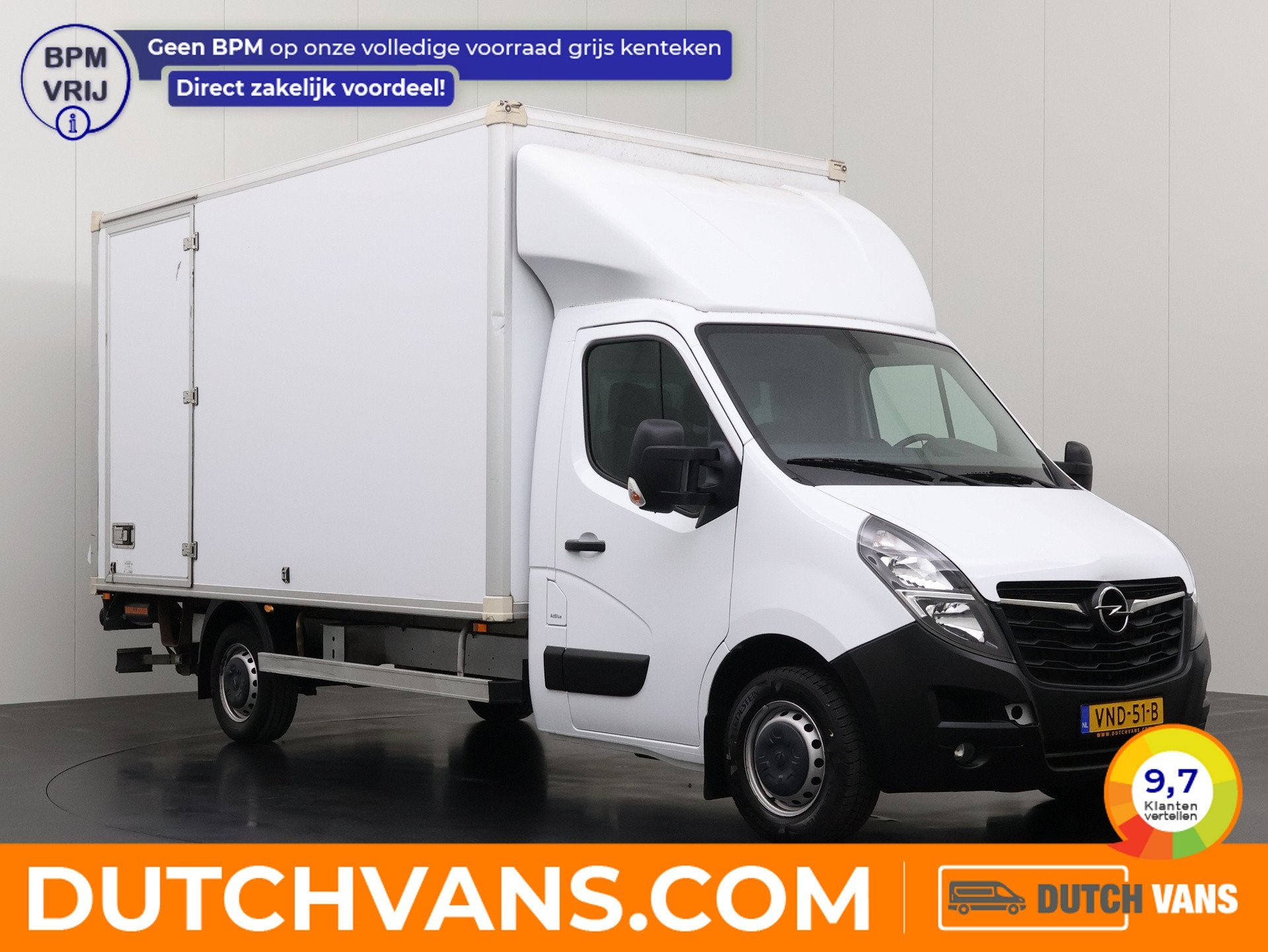 Opel Movano 2.3CDTI 145PK BiTurbo Bakwagen+Laadklep | Dakspo, Auto's, Voorwielaandrijving, Stof, 4 cilinders, 2500 kg
