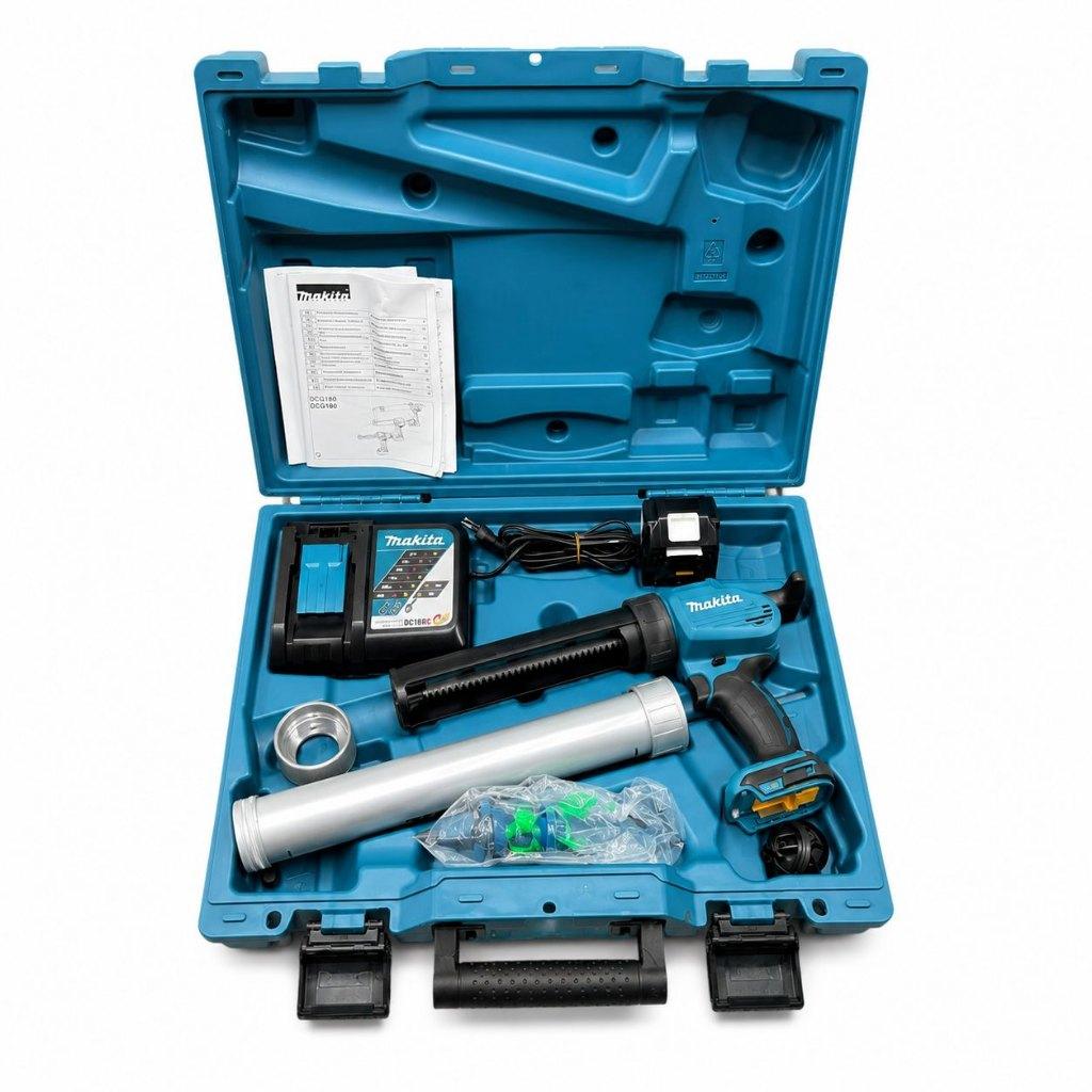 Makita DCG180ZXK lijm- en kitspuit set in koffer | ZGAN, ., Ophalen of Verzenden, Zo goed als nieuw, .